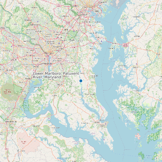 Lower Marlboro, Patuxent River, Maryland map