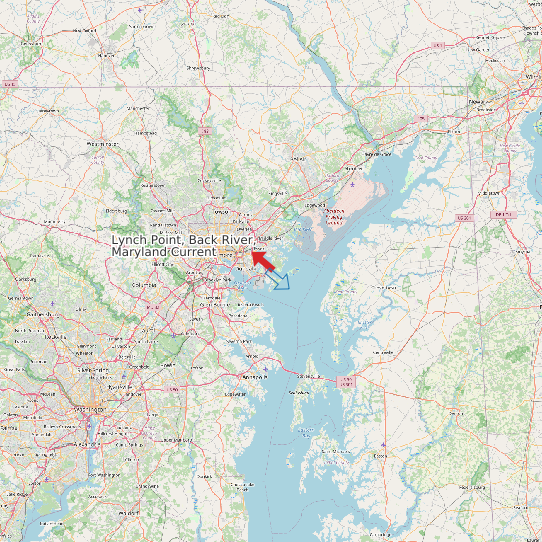 Lynch Point, Back River, Maryland Current map