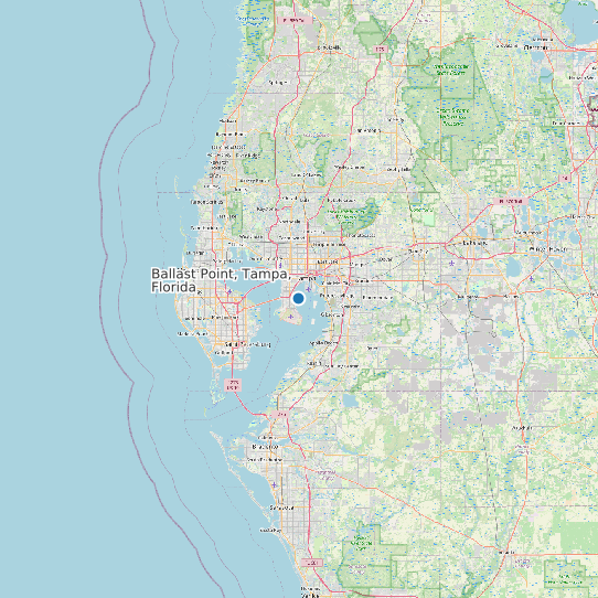 Map of Ballast Point, Tampa, Florida Tide Prediction Station