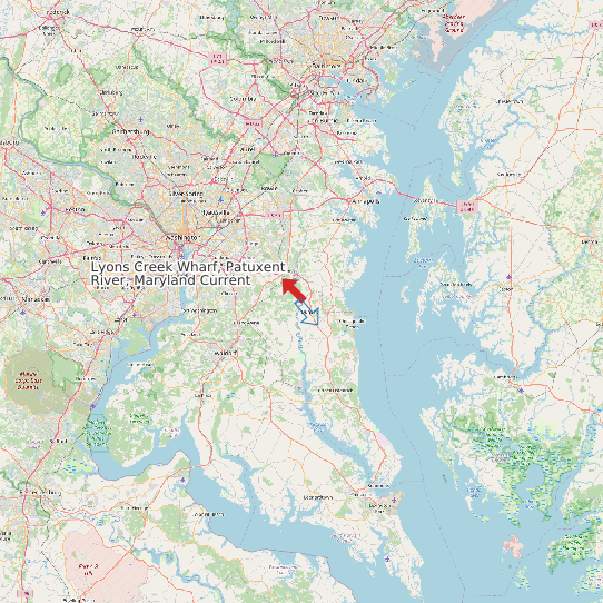 Lyons Creek Wharf, Patuxent River, Maryland Current map