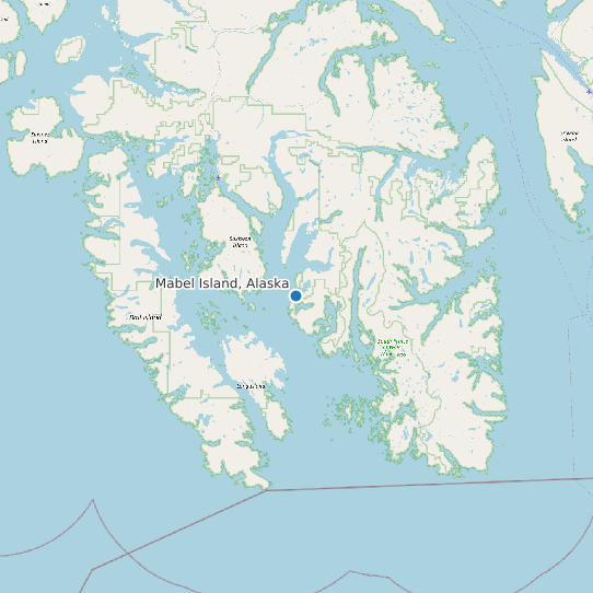 Mabel Island, Alaska map