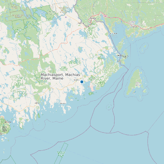 Map of Machiasport, Machias River, Maine Tide Prediction Station