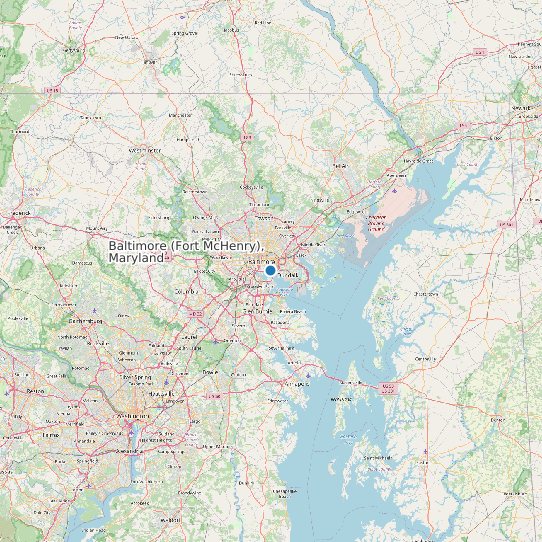 Baltimore (Fort McHenry), Maryland map