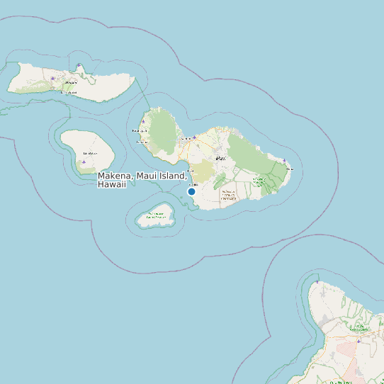Makena, Maui Island, Hawaii map