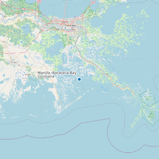 Manilla, Barataria Bay, Louisiana map