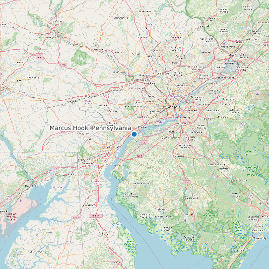 Marcus Hook, Pennsylvania map
