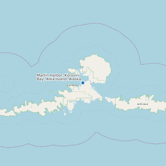 Martin Harbor, Korovin Bay, Atka Island, Alaska map