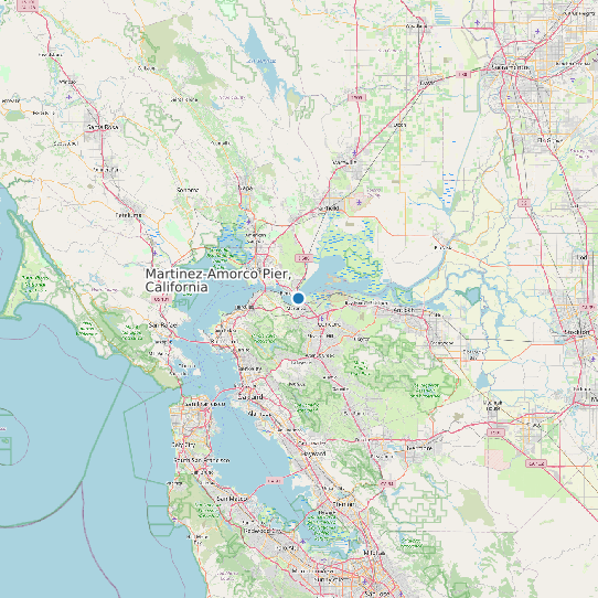 Martinez-Amorco Pier, California map