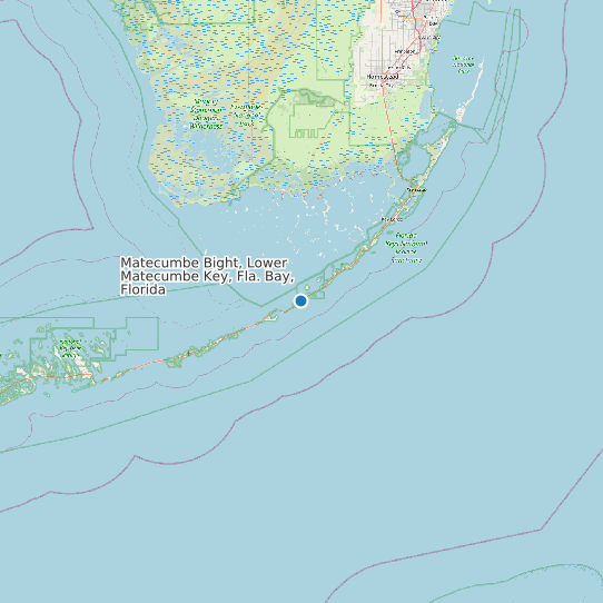 Map of Matecumbe Bight, Lower Matecumbe Key, Fla. Bay, Florida Tide Prediction Station