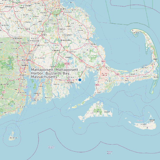 Mattapoisett, Mattapoisett Harbor, Buzzards Bay, Massachusetts map