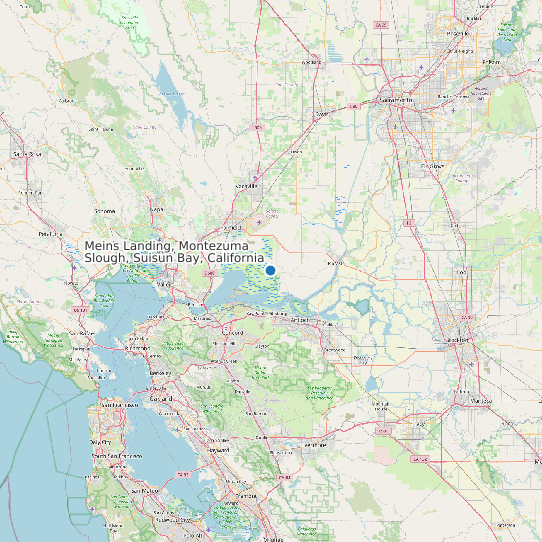 Meins Landing, Montezuma Slough, Suisun Bay, California map