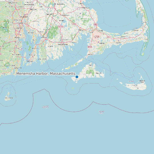Menemsha Harbor, Massachusetts map