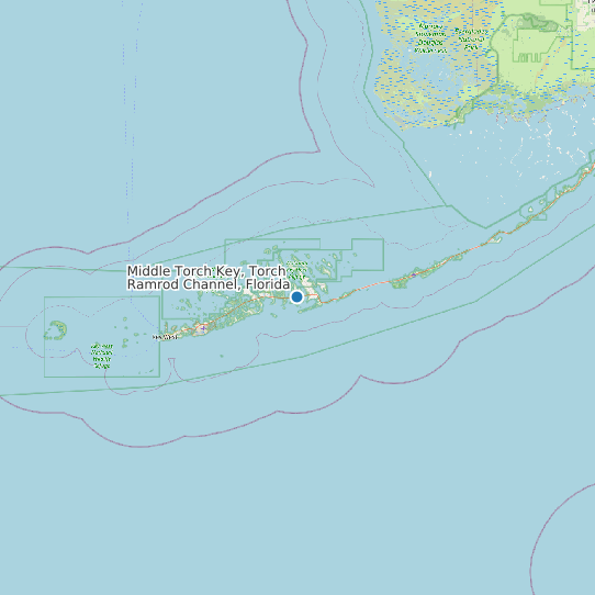 Map of Middle Torch Key, Torch Ramrod Channel, Florida Tide Prediction Station