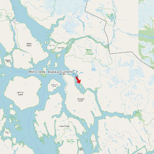 Mill Creek, Alaska Current map