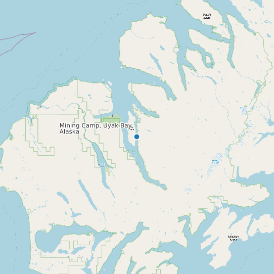 Mining Camp, Uyak Bay, Alaska map