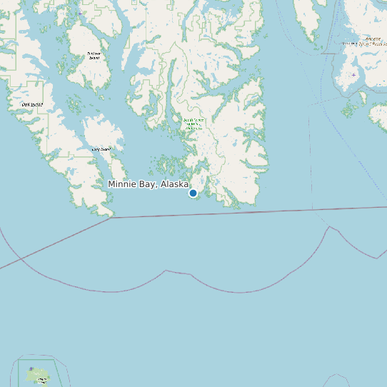 Minnie Bay, Alaska map