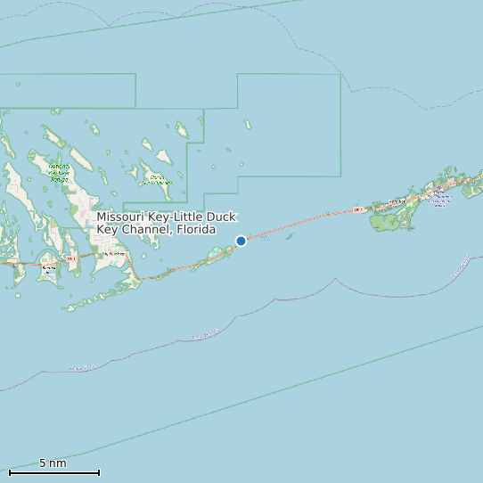 Map of Missouri Key-Little Duck Key Channel, Florida Tide Prediction Station