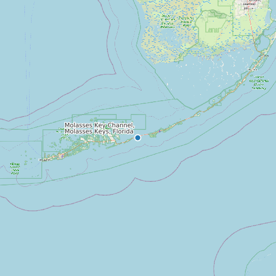 Molasses Key Channel, Molasses Keys, Florida map