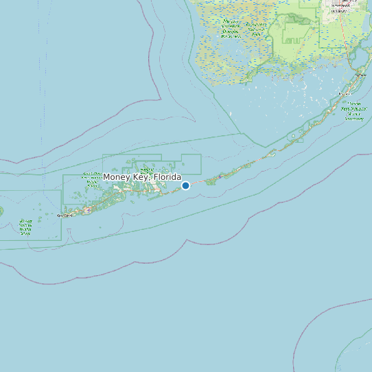Map of Money Key, Florida Tide Prediction Station