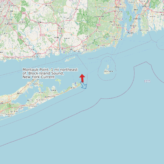 Montauk Point, 1 mi northeast of, Block Island Sound, New York Current map