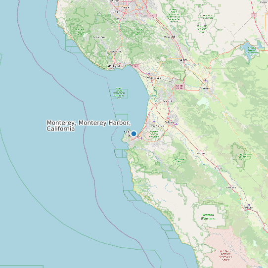 Monterey, Monterey Harbor, California map