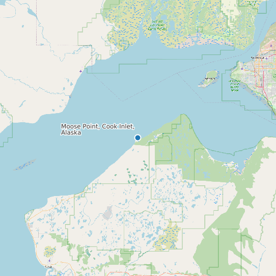 Moose Point, Cook Inlet, Alaska map