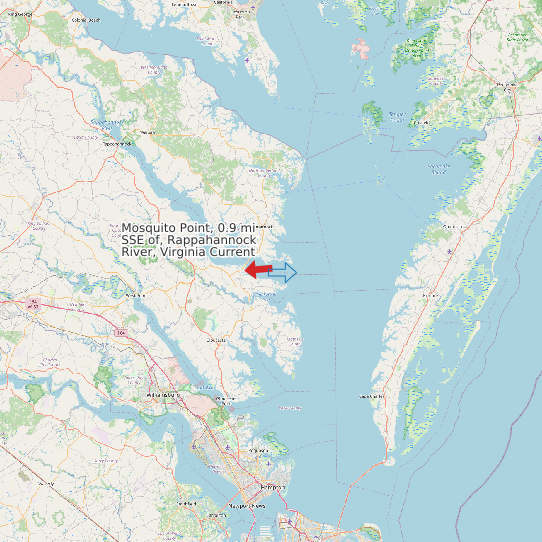 Mosquito Point, 0.9 mi SSE of, Rappahannock River, Virginia Current map