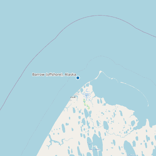 Barrow (offshore), Alaska map