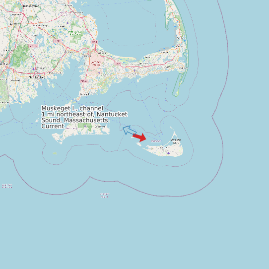 Muskeget I., channel 1 mi northeast of, Nantucket Sound, Massachusetts Current map
