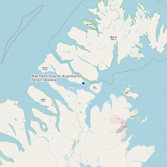 Nachalni Island, Kupreanof Strait, Alaska map