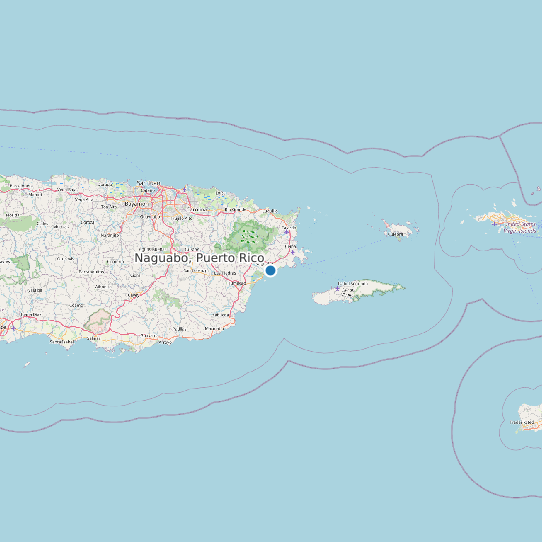 Naguabo, Puerto Rico map