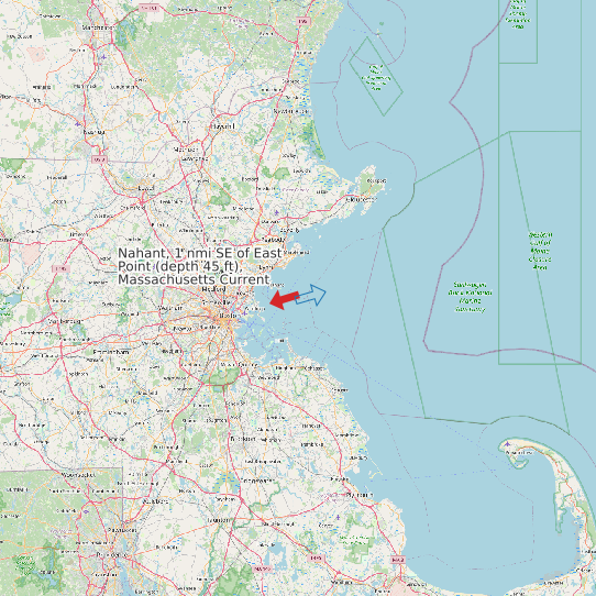 Nahant, 1 nmi SE of East Point (depth 45 ft), Massachusetts Current map