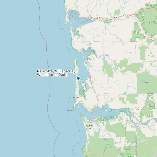 Nahcotta, Willapa Bay, Washington (sub) map