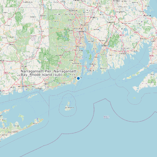 Narragansett Pier, Narragansett Bay, Rhode Island (sub) map