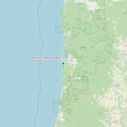 Netarts, Netarts Bay, Oregon map