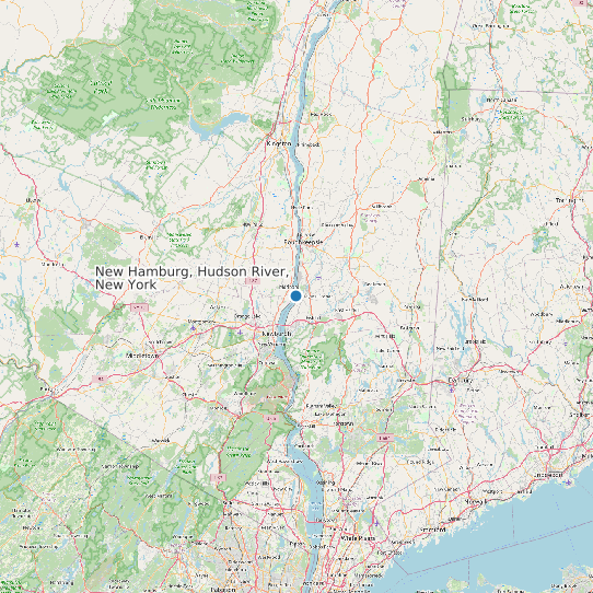 New Hamburg, Hudson River, New York map