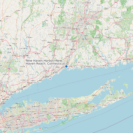 New Haven Harbor, New Haven Reach, Connecticut map