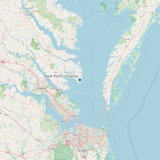 New Point, Virginia map