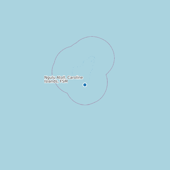 Ngulu Atoll, Caroline Islands, FSM map