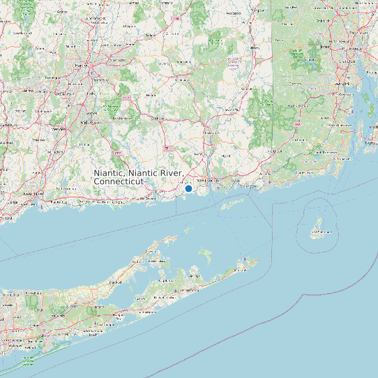 Niantic, Niantic River, Connecticut map