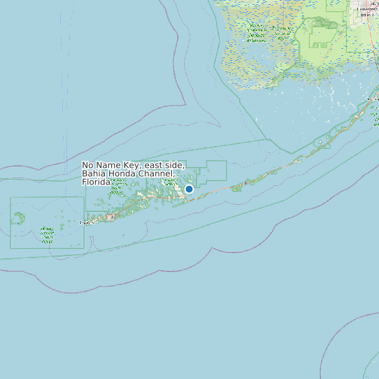 Map of No Name Key, east side, Bahia Honda Channel, Florida Tide Prediction Station