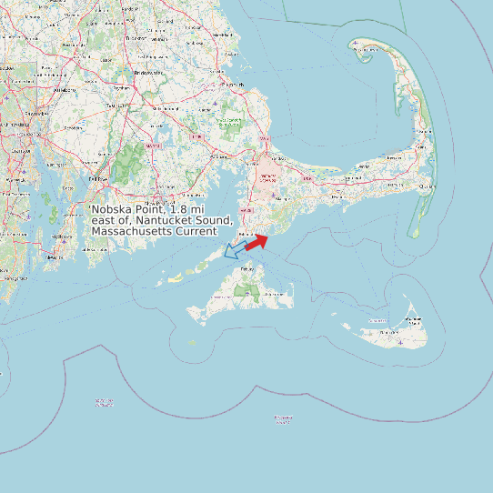 Nobska Point, 1.8 mi east of, Nantucket Sound, Massachusetts Current map