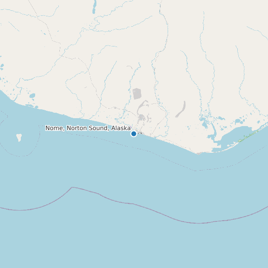 Nome, Norton Sound, Alaska map