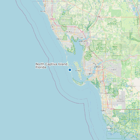 North Captiva Island, Florida map