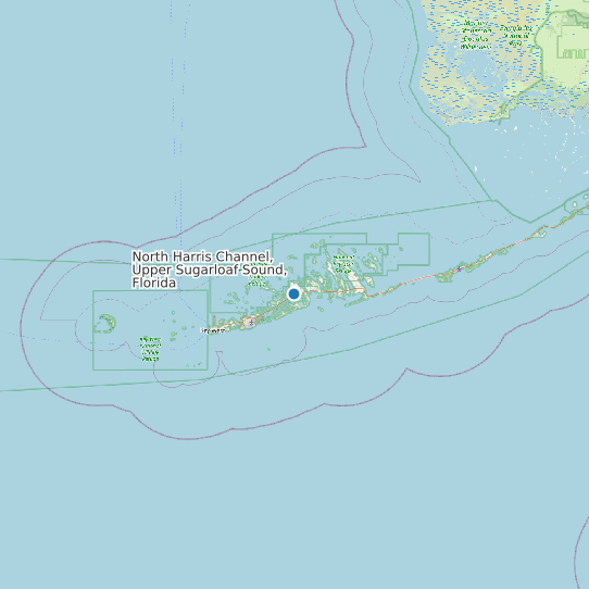 North Harris Channel, Upper Sugarloaf Sound, Florida map
