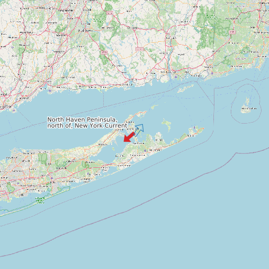 North Haven Peninsula, north of, New York Current map