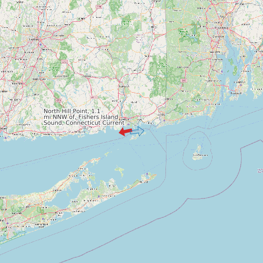 North Hill Point, 1.1 mi NNW of, Fishers Island Sound, Connecticut Current map