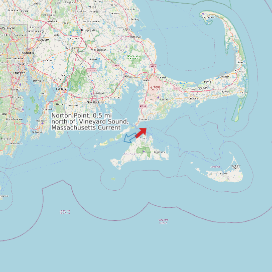 Norton Point, 0.5 mi north of, Vineyard Sound, Massachusetts Current map