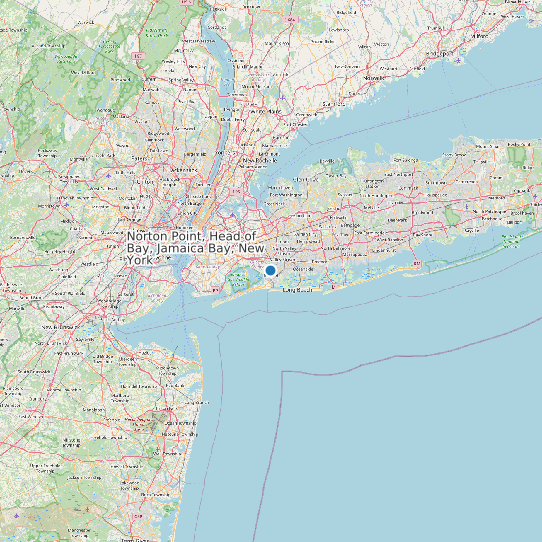 Norton Point, Head of Bay, Jamaica Bay, New York map
