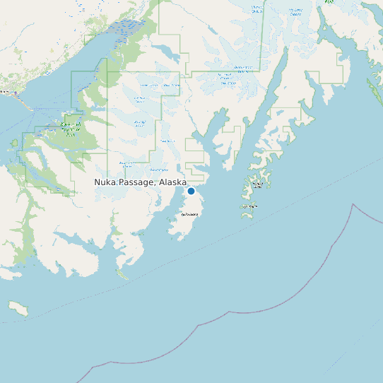 Nuka Passage, Alaska map